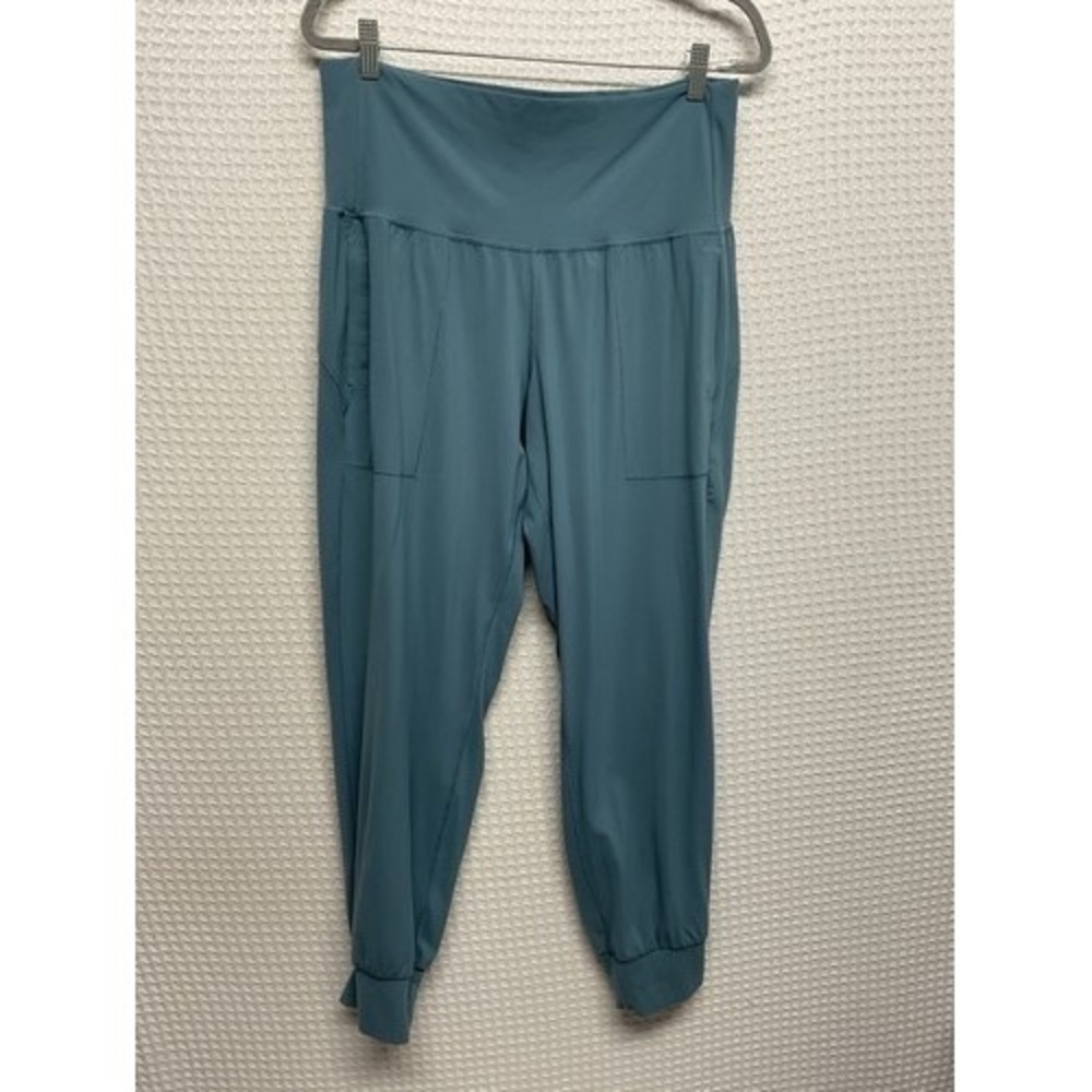Athleta Teal High Rise Powervita Yoga Salutation Jogger Pants Women 1X Vietnam